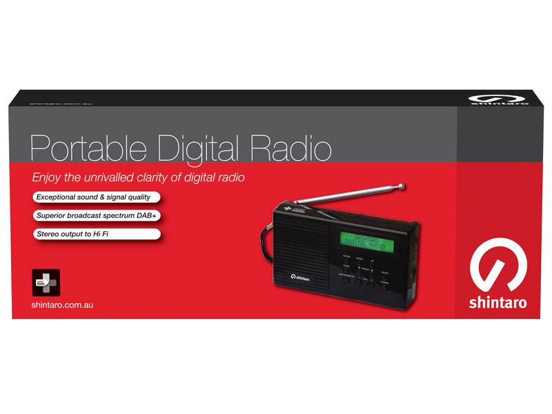 Shintaro Digital Radio DAB+ with FM Tuner Model: SHDRBLK