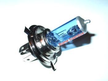 H4 Xenon HIR SUPER WHITE Bulb (100W, Colour Temperature: 5000k)