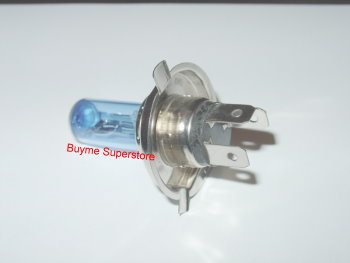 H4 Xenon HIR SUPER WHITE Bulb (100W, Colour Temperature: 5000k)