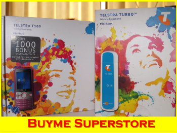 Buyme.com.au - TELSTRA TURBO NEXT G WIRELESS BROADBAND + T100 MOBILE PHONE * BlueTick * Bigpond Mobile Services * Next G Network Coverage * Code Reader * MyEmail * Camera * Bluetooth * Video Playback * Vibration Alert * MP3 Player * Speakerphone * Display * Mobile Internet * MMS