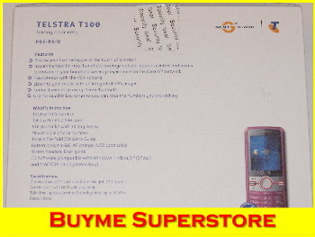 Buyme.com.au - TELSTRA TURBO NEXT G WIRELESS BROADBAND + T100 MOBILE PHONE * BlueTick * Bigpond Mobile Services * Next G Network Coverage * Code Reader * MyEmail * Camera * Bluetooth * Video Playback * Vibration Alert * MP3 Player * Speakerphone * Display * Mobile Internet * MMS